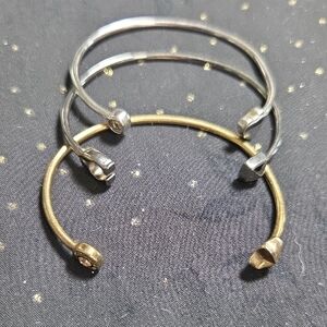 Coach Silver and Gold Bracelet Duo